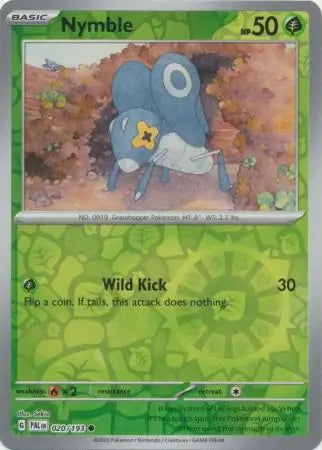 Paldea Evolved Nymble #20/193 reverse holo